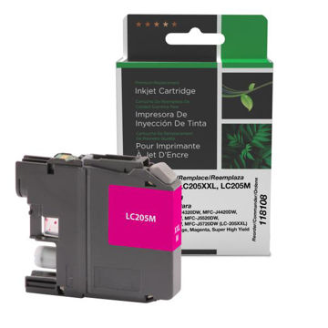 Picture of COMPATIBLE BROTHER LC205XXL, LC205M SUPER HY MAGENTA INK