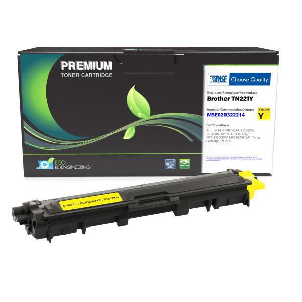 Picture of COMPATIBLE BROTHER TN221Y YELLOW TONER