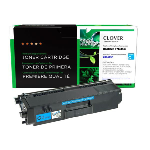 Picture of COMPATIBLE BROTHER TN315C HY CYAN TONER