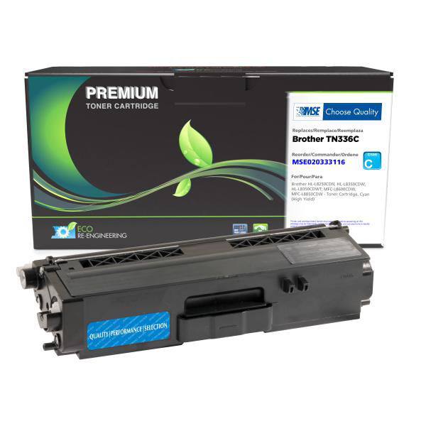 Picture of COMPATIBLE BROTHER TN336C HY CYAN TONER