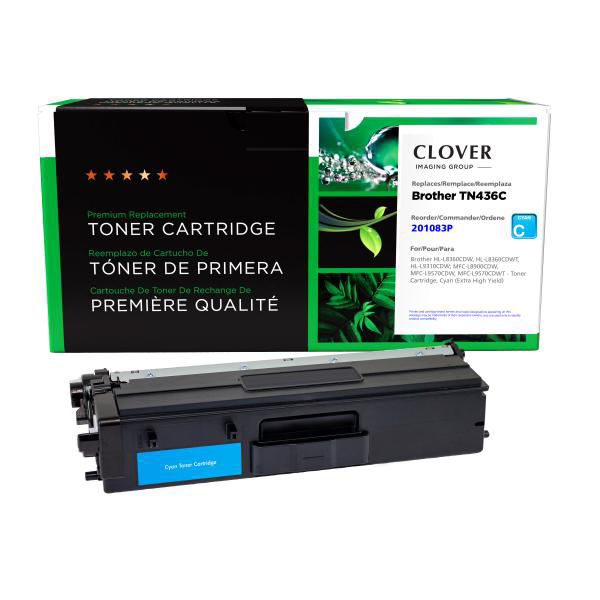 Picture of COMPATIBLE BROTHER TN436C EXTRA HY CYAN TONER