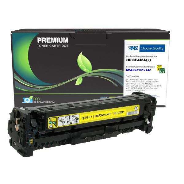 Picture of COMPATIBLE EXTENDED YIELD YELLOW TONER FOR HP CE412A (HP 305A)