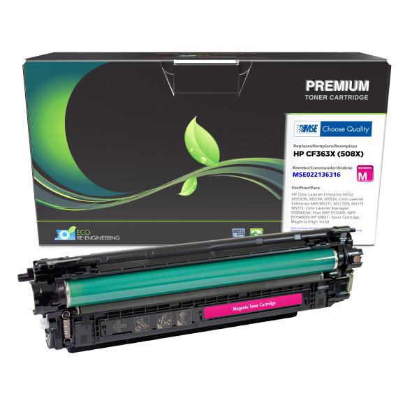 Picture of COMPATIBLE HIGH YIELD MAGENTA TONER FOR HP CF363X (HP 508X)