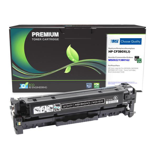 Picture of COMPATIBLE EXTENDED YIELD BLACK TONER FOR HP CF380X (HP 312X)