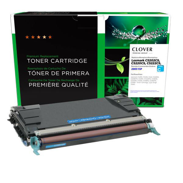 Picture of COMPATIBLE LEXMARK C5202CS HY CYAN TONER