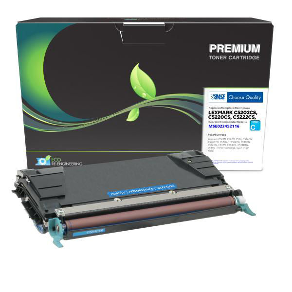 Picture of COMPATIBLE LEXMARK C5202CS HY CYAN TONER