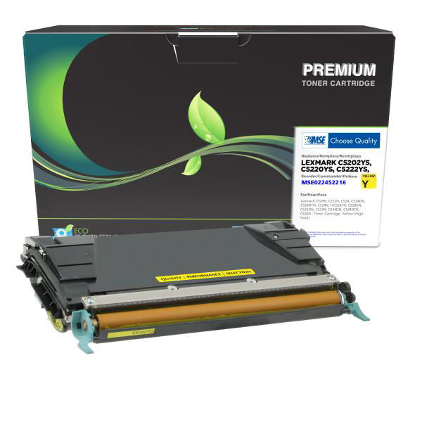 Picture of COMPATIBLE LEXMARK C5202YS HY YELLOW TONER