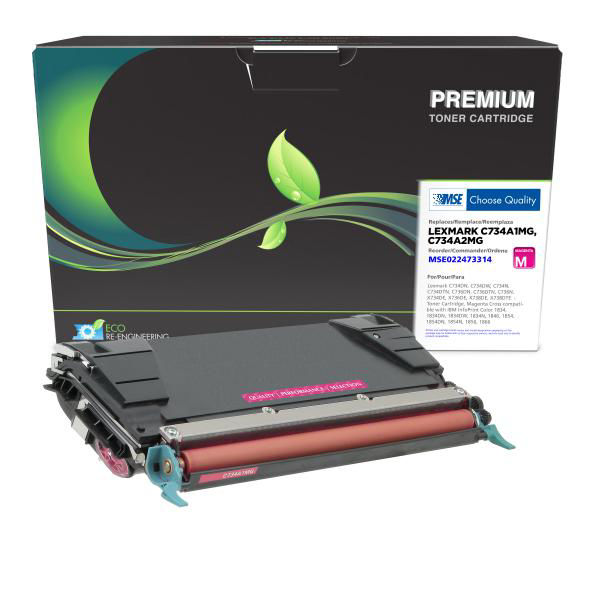 Picture of COMPATIBLE LEXMARK C734A1MG MAGENTA TONER