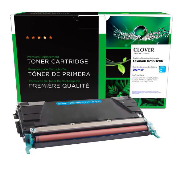 Picture of COMPATIBLE LEXMARK C736H2CG HY CYAN TONER