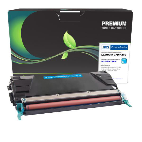 Picture of COMPATIBLE LEXMARK C736H2CG HY CYAN TONER