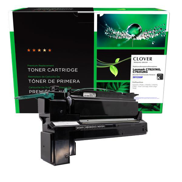 Picture of COMPATIBLE LEXMARK C792X1KG, C792X2KG HY BLACK TONER