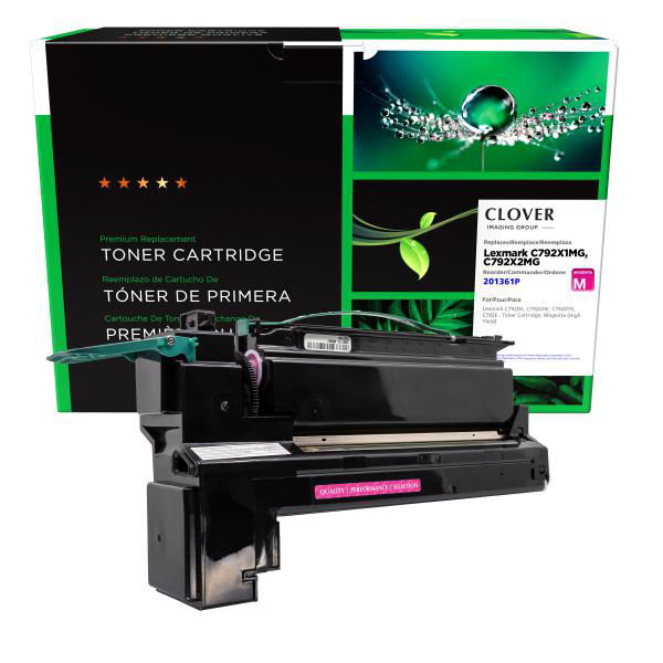 Picture of COMPATIBLE LEXMARK C792X1MG, C792X2MG HY MAGENTA TONER