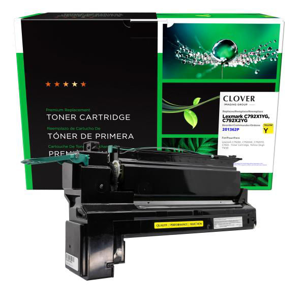 Picture of COMPATIBLE LEXMARK C792X1YG, C792X2YG HY YELLOW TONER