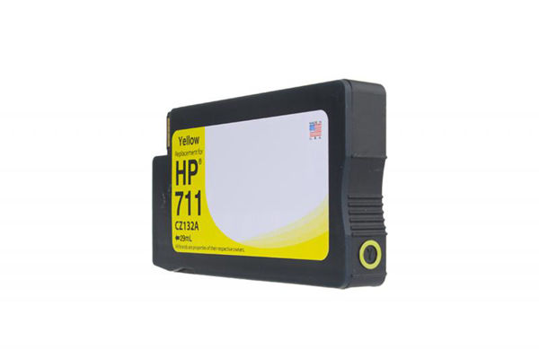 Picture of COMPATIBLE HP CZ132A YELLOW WIDE FORMAT INK