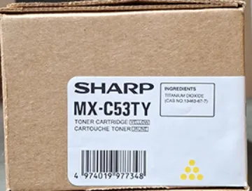 Picture of SHARP MXC53TY YELLOW TONER
