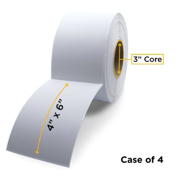 Picture of ZEBRA NON-OEM NEW DIRECT THERMAL LABEL ROLL 3.0" ID X 8.0" MAX OD