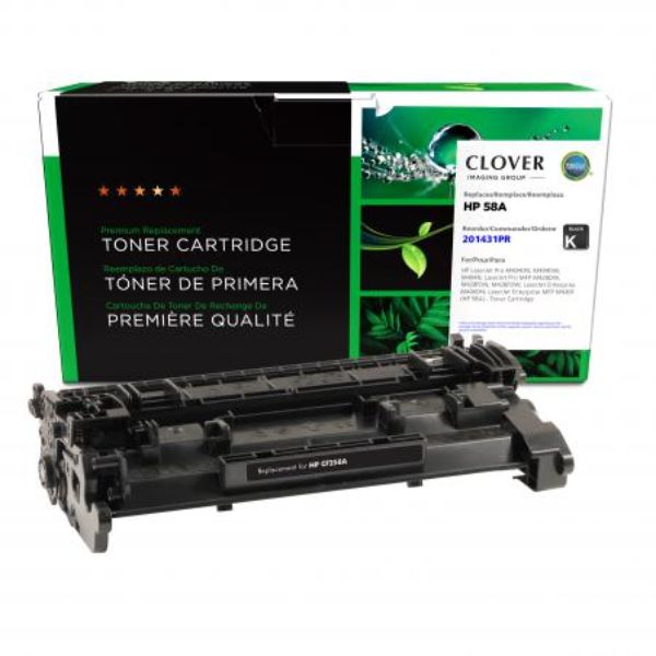 Picture of COMPATIBLE HP CF258A TONER  REUSED OEM CHIP