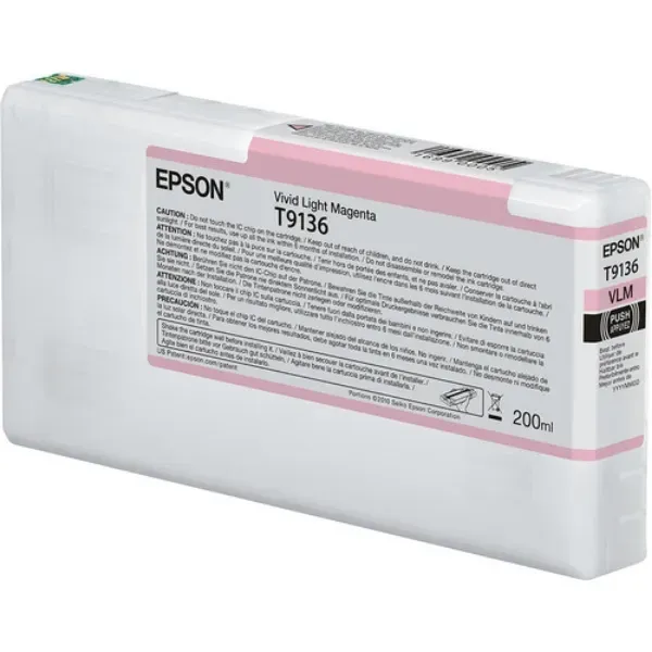 EPSON SURECOLOR P-SERIES ULTRACHROME HD INK- VIVID LIGHT MAGENTA 200ML