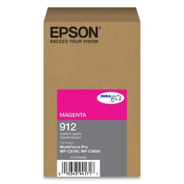 EPSON T912 DURABRITE PRO STANDARD YIELD MAGENTA INK CARTRIDGE